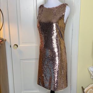 NWT BB Dakota Rose Gold sleeveless dress Size 4